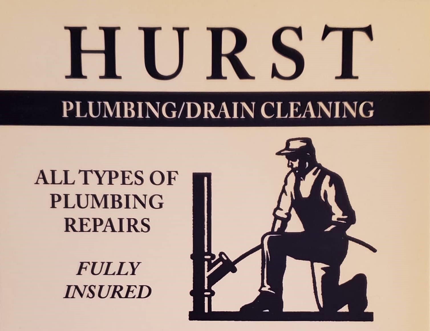 Kevin Hurst Plummbing business card